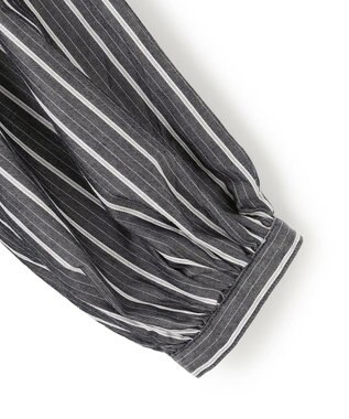 J.PRESS YORK STREET 【WOMEN】タイプライターフリンジ ブラウス ブラック系1