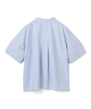 JOSEPH 【洗える】コットンシルク　フルオープンブラウス Sky blue