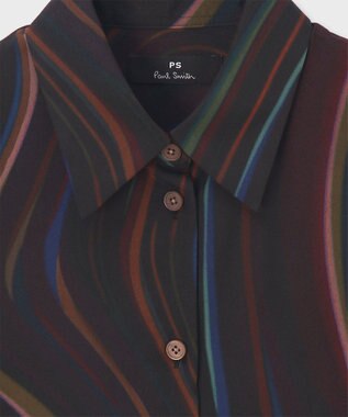 Paul Smith Winter Swirl プリント シャツ ブラック