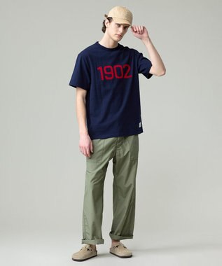 J.PRESS MEN 【NYUZELESS】1902 グラフィック Tシャツ ネイビー系