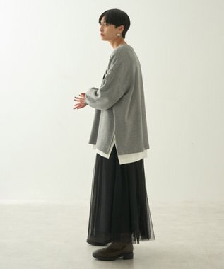 AMERICAN HOLIC チュールギャザースカート Black