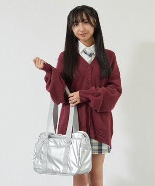 WEGO 【SCHOOLITEM】カラフルスクールバッグ シルバー