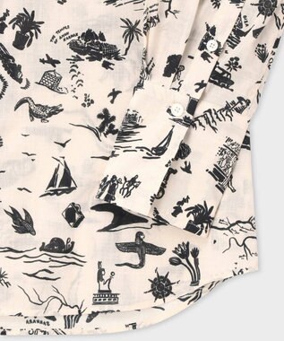 Paul Smith Travel Stories プリント シャツ オフホワイト