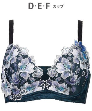 Wacoal Wing Lesiage 胸ふっくらブラ上下セットC75❣️ブルー♡ Wacoal Wing Lesiage 胸ふっくらブラ上下セットC75❣️ブルー