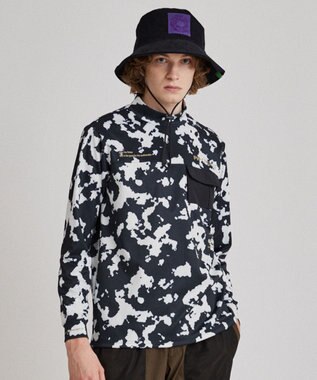 PW CIRCULUS 【ストレッチ / 快適 / 一枚でサマになる】【MEN】NEW  PINTO柄ポケットモックT ブラック系5