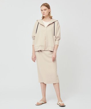 BEIGE， WALNUT / Iラインスカート Sand