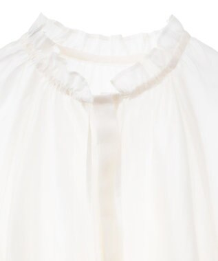 YECCA VECCA バルーンスリーブシアーシャツ Off White