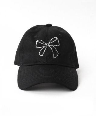 WEGO ラインストーンロゴキャップ ブラック