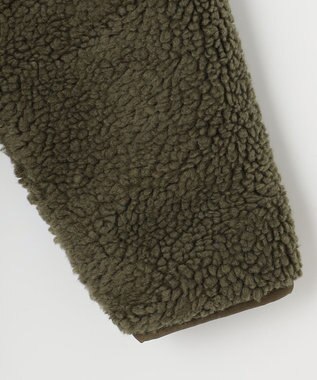 SHARE PARK LADIES 【LADIES】ボアフリースロングカーディガン オリーブ