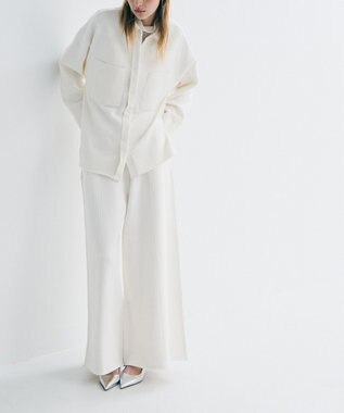 uncrave スウェットライクニット CPOシャツ オフ