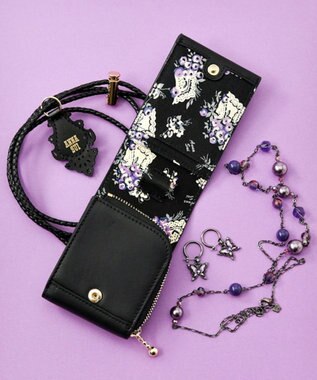 ANNA SUI エニータイム ショルダー付きミニマルチケース ブラックB