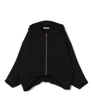 BEIGE， BROOM / スウェット風コンパクトライトパーカー Black