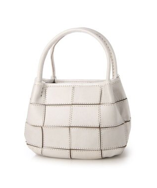 UNBILLION ピークスピーク PEAKSPEAK / 牛革パッチワーク・フラップトートS アイボリー