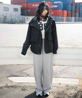 WEGO 【ユニセックス着用ITEM/アウトドア】フードシェルブルゾン ブラック