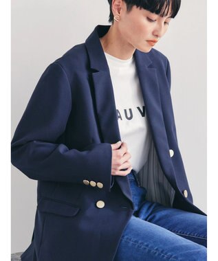 AMERICAN HOLIC Ｗボタンテーラードジャケット Navy