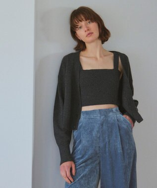 NAVE 【Nave】ウールカシミヤ カーディガン グレー系