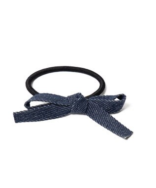 WEGO Lデニムリボンゴム デニム濃色