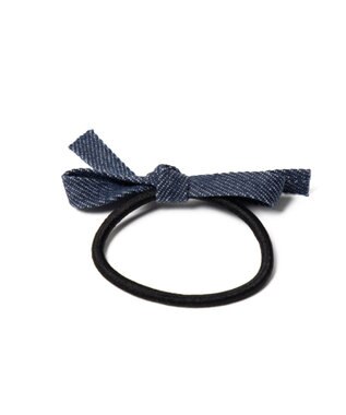 WEGO Lデニムリボンゴム デニム濃色
