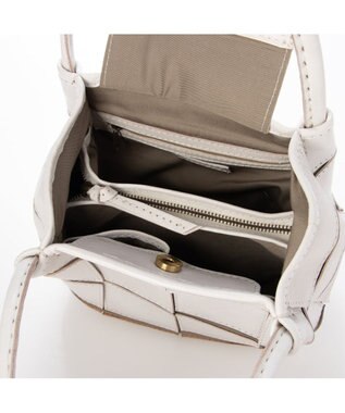 UNBILLION ピークスピーク PEAKSPEAK / 牛革パッチワーク・フラップトートS アイボリー