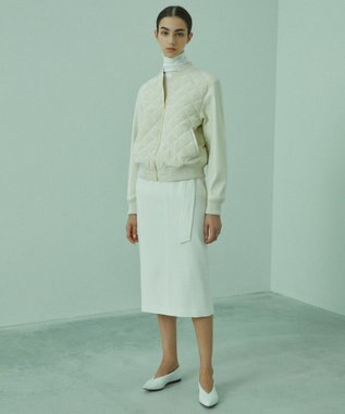 BEIGE， SORE / ハイネックカットソー White