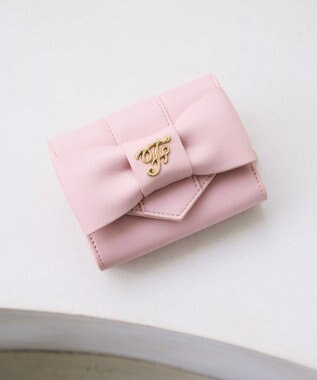 Maison de FLEUR ベルトリボンミニウォレット Pink