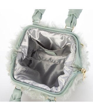 UNBILLION カカトゥ kakatoo / シアリングフェイクファー2wayバッグ ライトグリーン