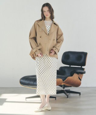 YECCA VECCA メタルラインパンプス Ivory