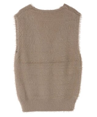 Green Parks ・Ｐｅｔｉｔ　Ｆｌｅｕｒ　シャギーニットベスト Beige