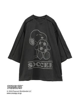CRAFT STANDARD BOUTIQUE 【ユニセックス】PEANUTS/スヌーピー ゲームシャツTEE Charcoal Gray