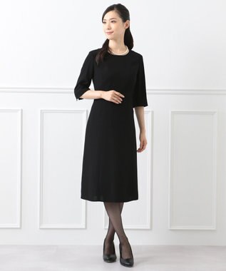 組曲 NOIR モランナ経二重 ジャケット+ワンピース ブラック系