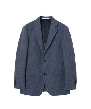 DAKS ウールコットンダークブルージャケット ブルートパーズ