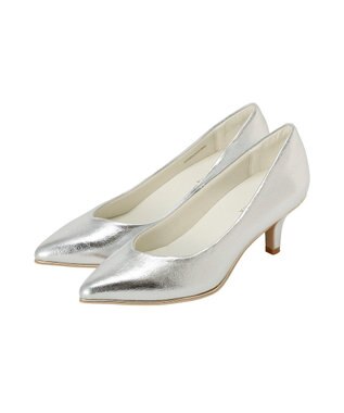 YECCA VECCA メタルラインパンプス Silver