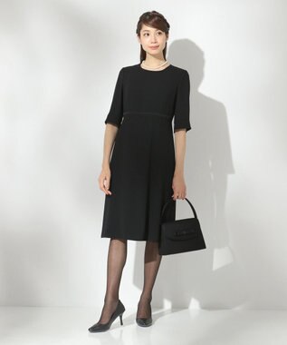 組曲 NOIR モランナ経二重 ジャケット+ワンピース ブラック系