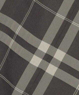 J.PRESS LADIES S ブロックチェックジャガード フレア スカート ブラック×ベージュ系