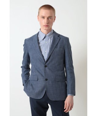 DAKS ウールコットンダークブルージャケット ブルートパーズ