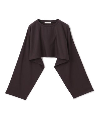 BEIGE， 【BEIGE,ecru/WEB限定・洗える】JERSEY STITCH / コットンクロップドトップス Bordeaux