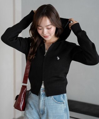 WEGO 【新色追加】別注USPOLOWZIPニットPK ブラック