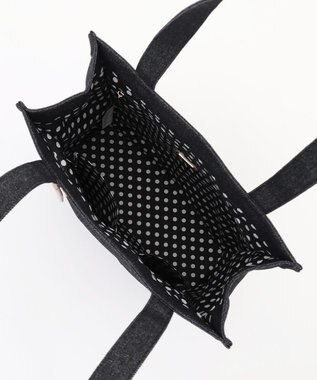 LA BAGAGERIE チャーム付きデニムバッグ Mサイズ ブラック