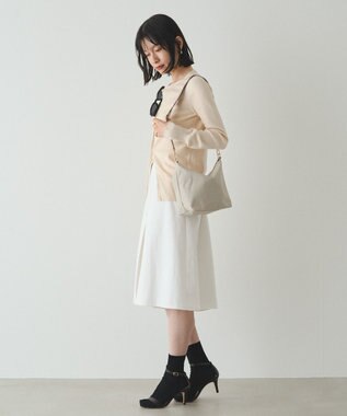 russet ＜320g/撥水性あり＞コーデュラナイロン2wayシンプルショルダーバッグ(CE-1536) L.Greige