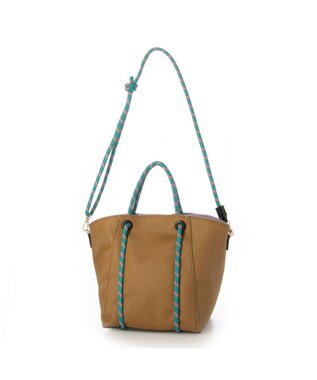 UNBILLION カシュカシュ cachecache / コーティングキャンバスロープハンドルトート ベージュ