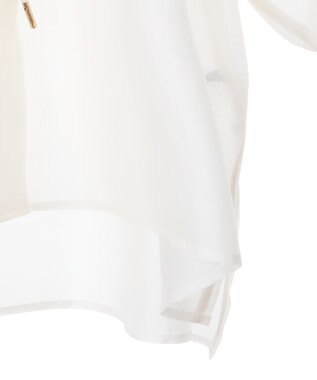 YECCA VECCA バルーンスリーブシアーシャツ Off White