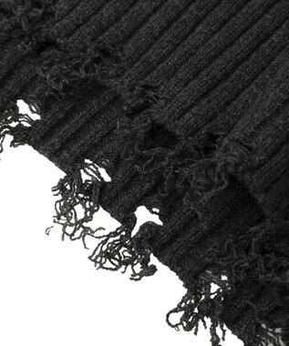 YECCA VECCA ダメージルーズニット Blue