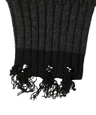 YECCA VECCA ダメージルーズニット Blue