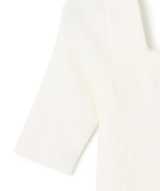 GRACE CONTINENTAL スクエアーネックトップ ホワイト