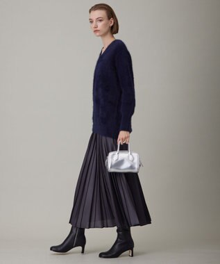 ICB フォックスカシミヤ プルオーバー ネイビー系