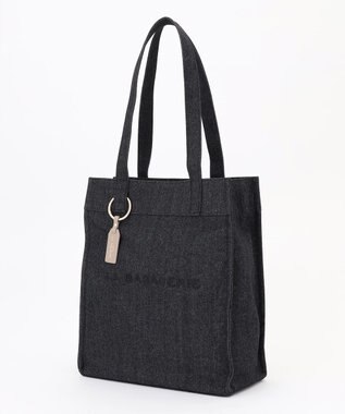 LA BAGAGERIE チャーム付きデニムバッグ Mサイズ ブラック