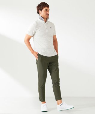 23区GOLF 【23Fondation/MEN】真夏も活躍！【接触冷感/ストレッチ】ナイロントリコットパンツ カーキ系