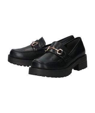 earth music&ecology ＯＲｉｅｎｔａｌ　ＴＲａｆｆｉｃ　厚底ビットローファー Black