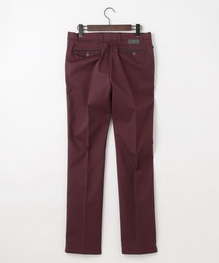 JOSEPH ABBOUD 【ウエストも伸びる！オーガニックコットン使用・25AW】トリコチンストレッチ パンツ ワイン系