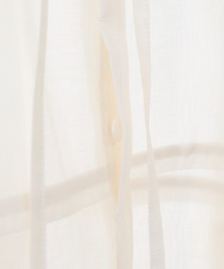 YECCA VECCA バルーンスリーブシアーシャツ Off White